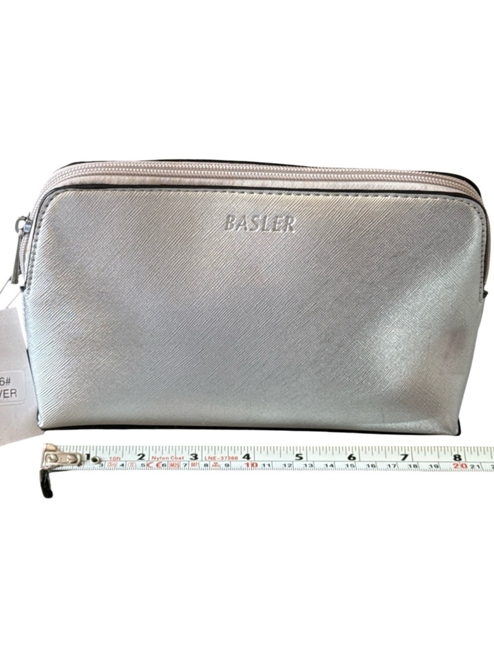 BASLER Silver Travel Cosmetic Bag